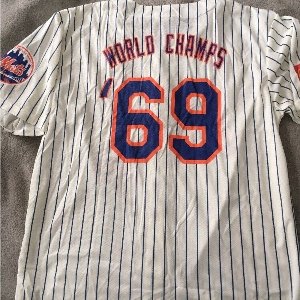 METS REPLICA 1969 WORLD CHAMPS JERSEY - SIZE XL - NEW IN PLASTIC
